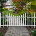 Vinyl No-Dig Gate Kit with Fence Wings E9630