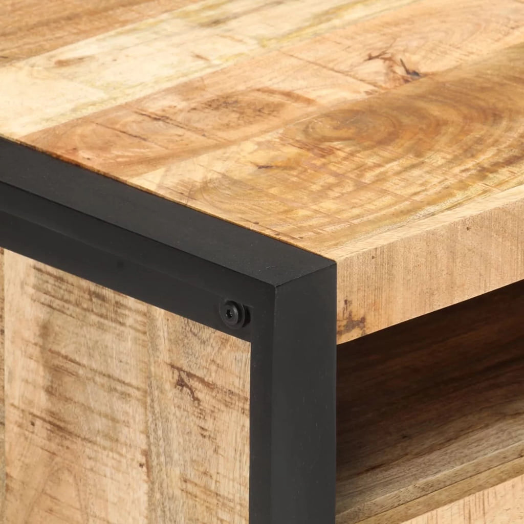 Wooden Coffee Table with Storage Drawer and Shelf J75125
