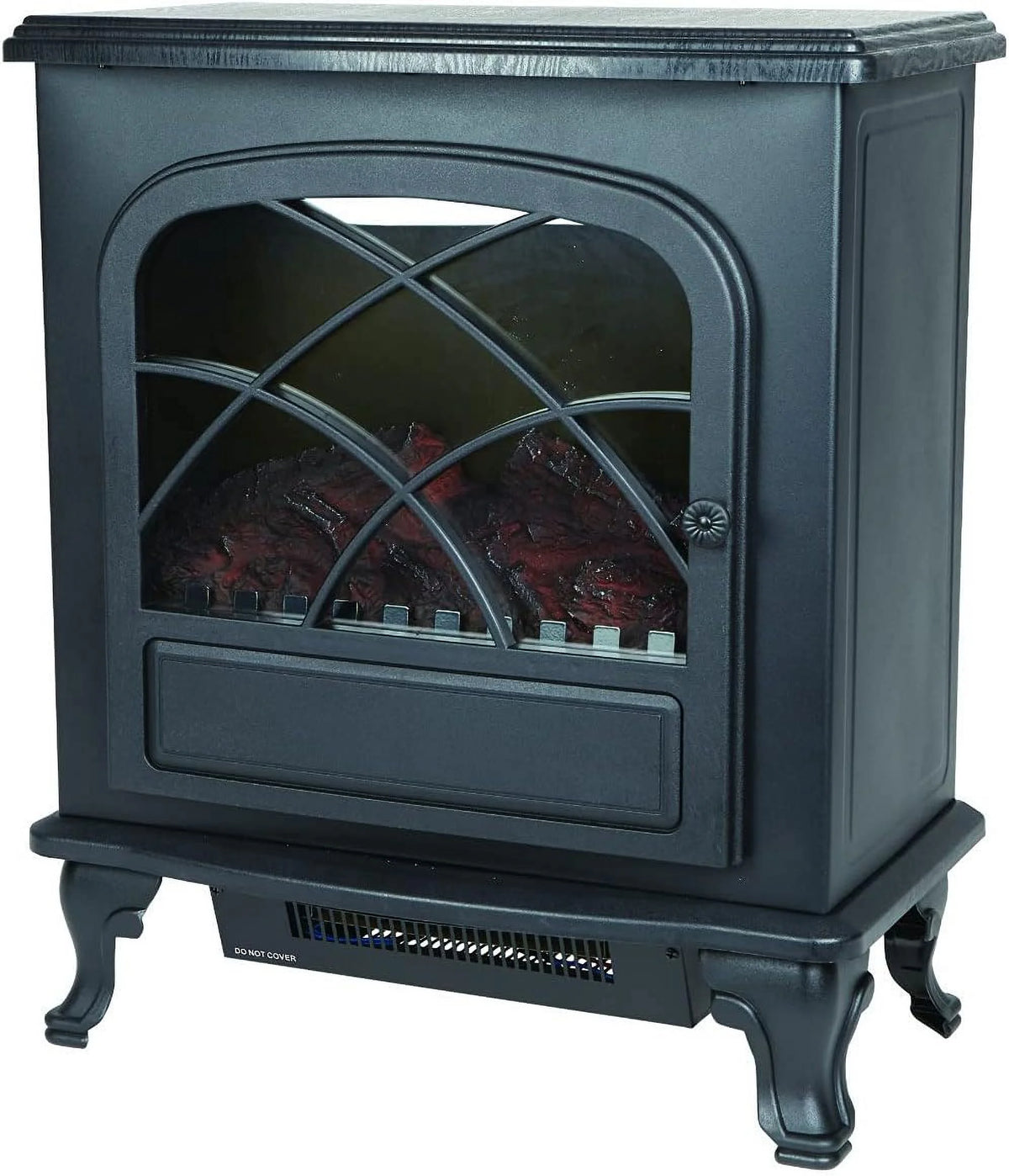 Black Infrared Electric Fireplace Stove Heater E5234