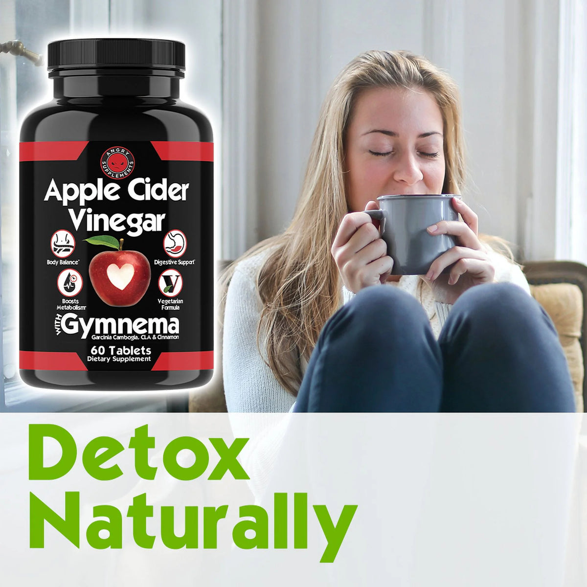 Apple Cider Vinegar Garcinia Pills 60 Tablets R569