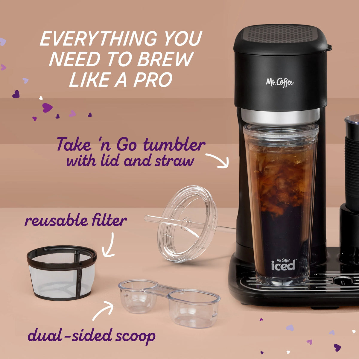 Black Single-Serve Coffee Maker P5899