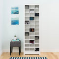 White Shoe Storage Cabinet with Cubbies for 36 Pairs D18995