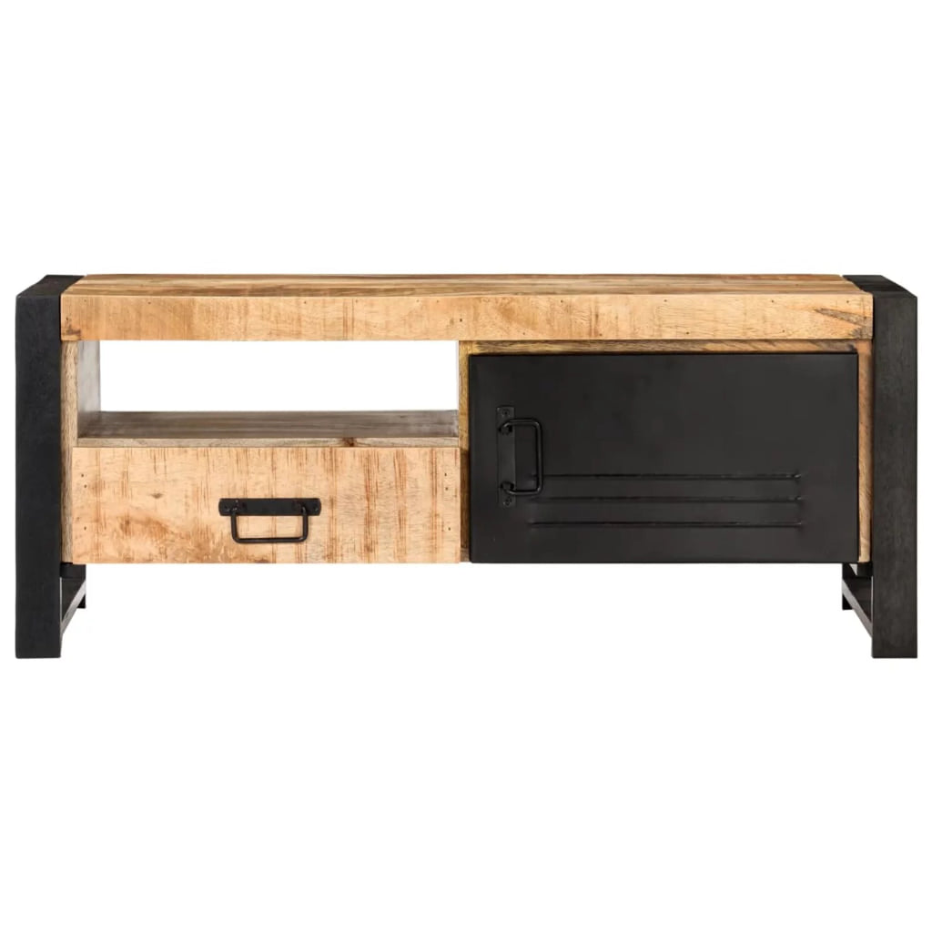 Wooden Coffee Table with Storage Drawer and Shelf J75125
