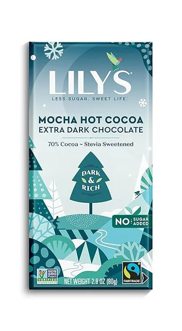 Stevia Sweetened 70% Cocoa Chocolate Bar 2.8 ounce 12-Pack B108265