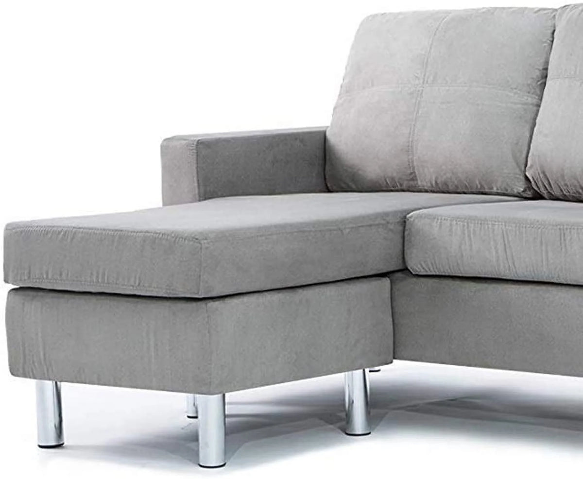 Modern Sectional Sofa Gray Z127