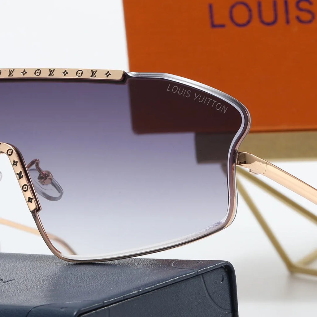 Frameless One-Piece Printed Polarized Sunglasses O35694