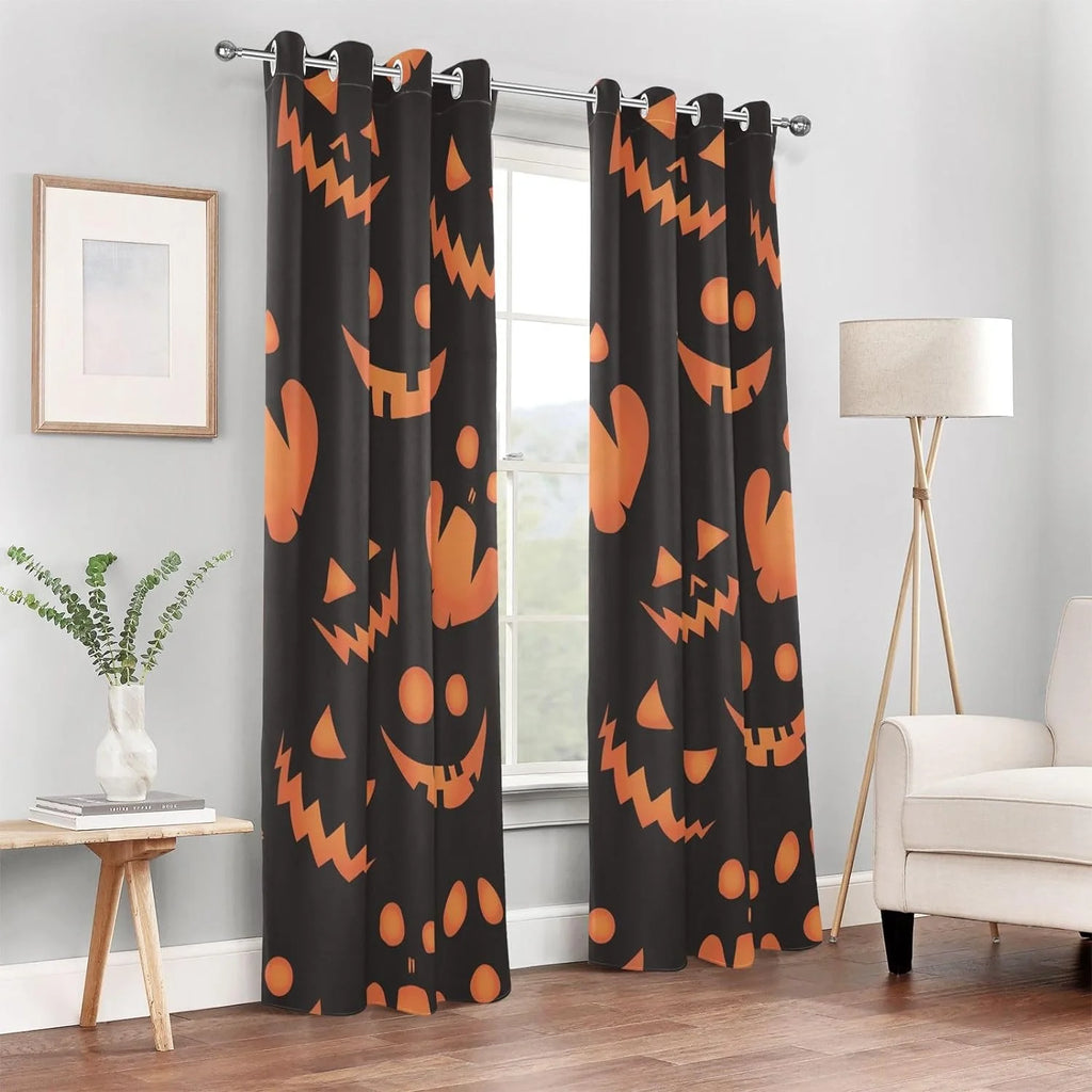 Black 84 inches Room Darkening Curtains T2599