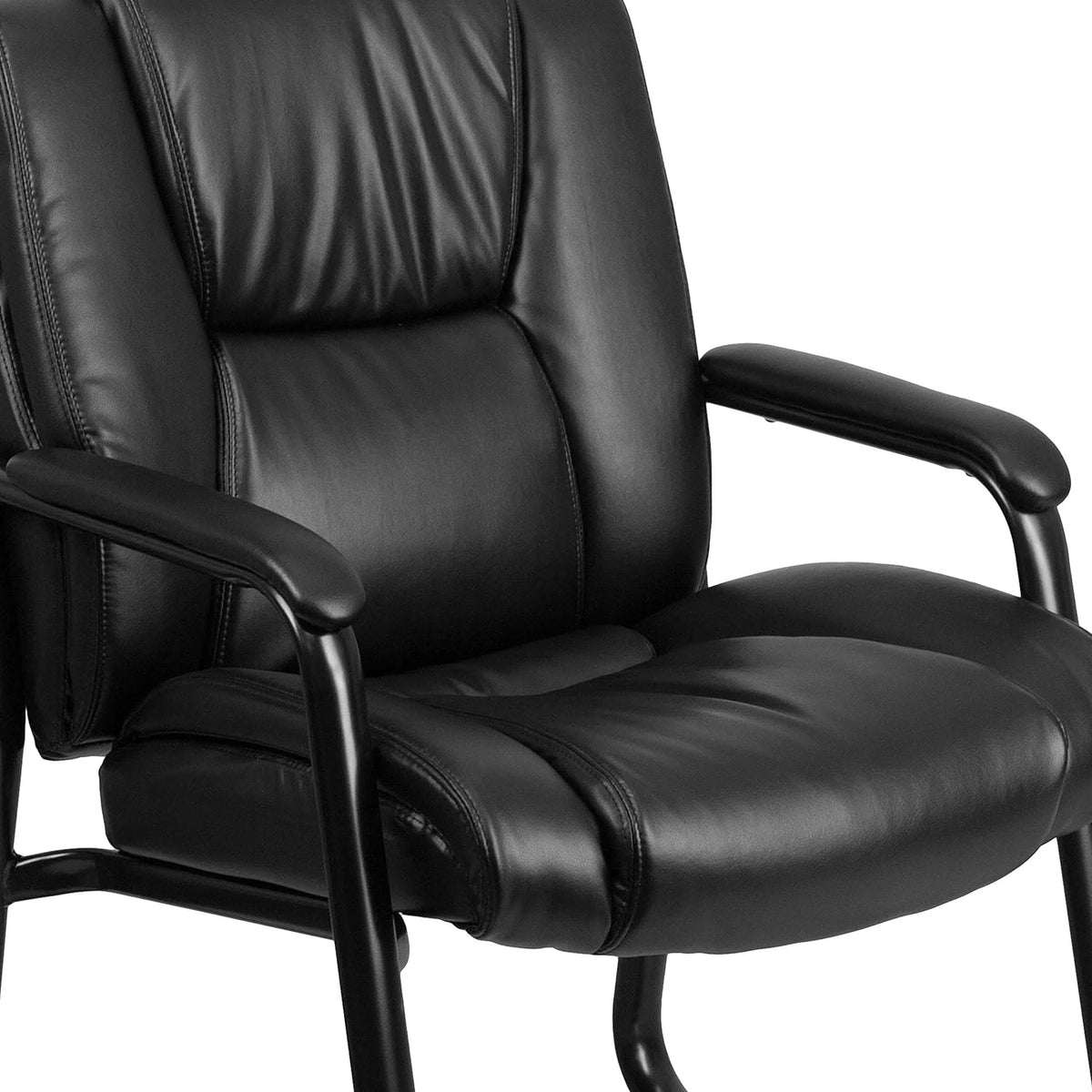 Black Leathersoft Reception Chairs S34200