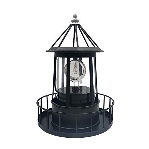 Solar Powered Rotating Lighthouse Lamp Q41422