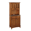 2 Drawer Wood Buffet with Hutch D647083