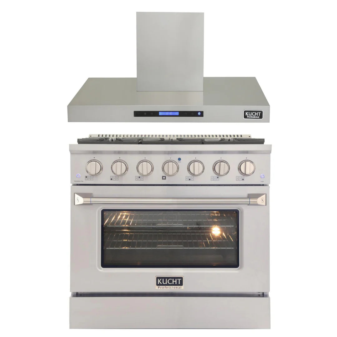 36 in. Natural Gas Range & Range Hood Package K536
