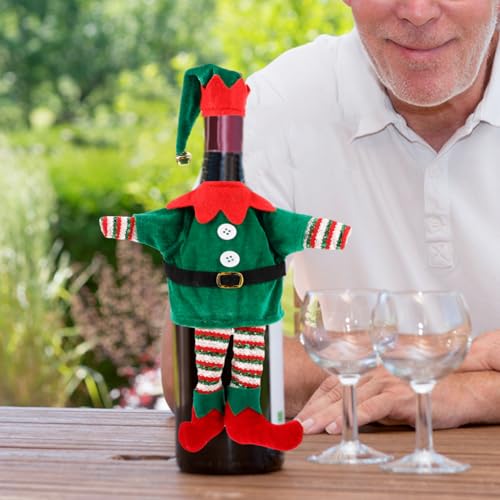 Christmas Wine Bottle Covers with Hats P97336