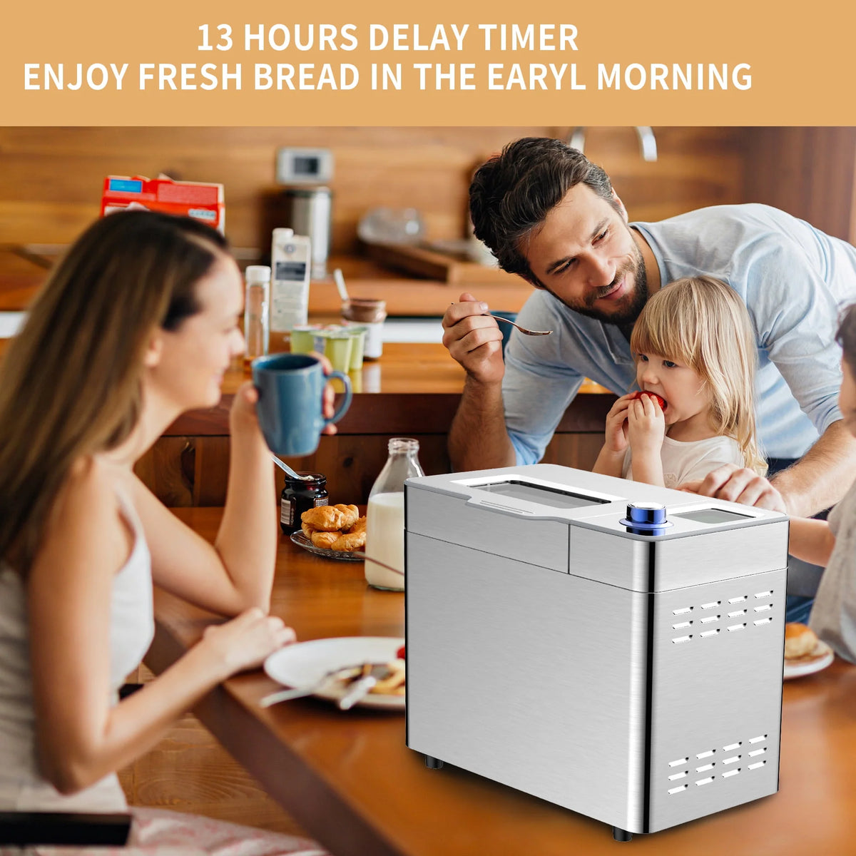 25 in 1 Stainless Steel Bread Maker M438296
