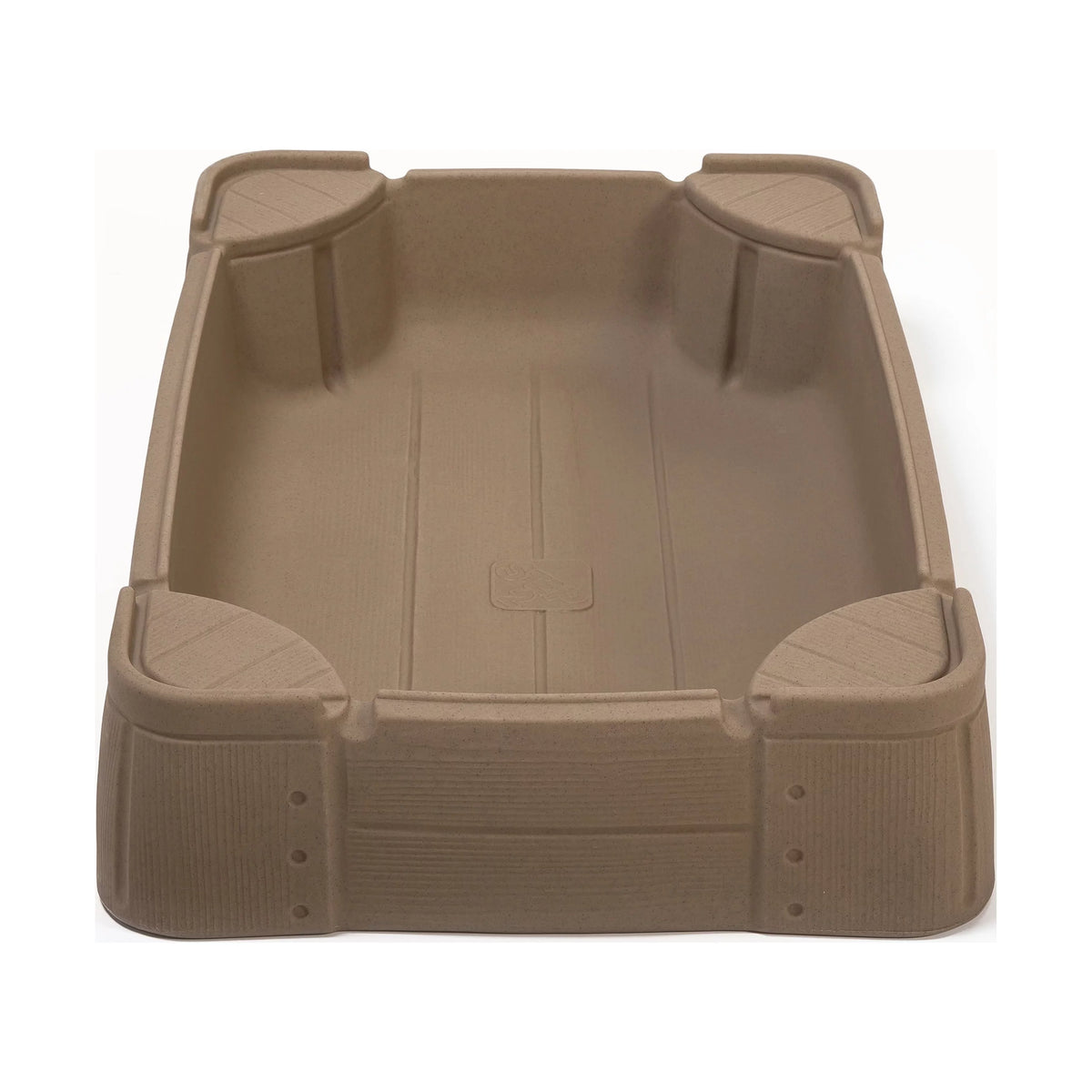 Brown Plastic Kids Sandbox with Cover K587322