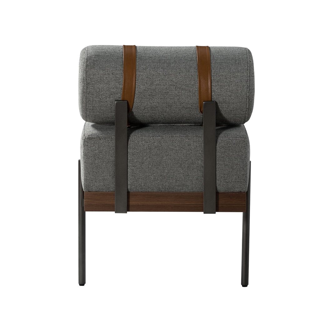Grey Bedroom Bench with One Pillow Y903