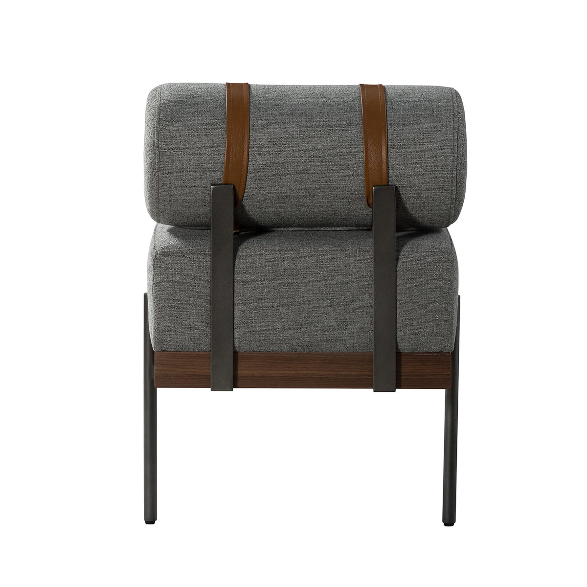 Grey Bedroom Bench with One Pillow Y903
