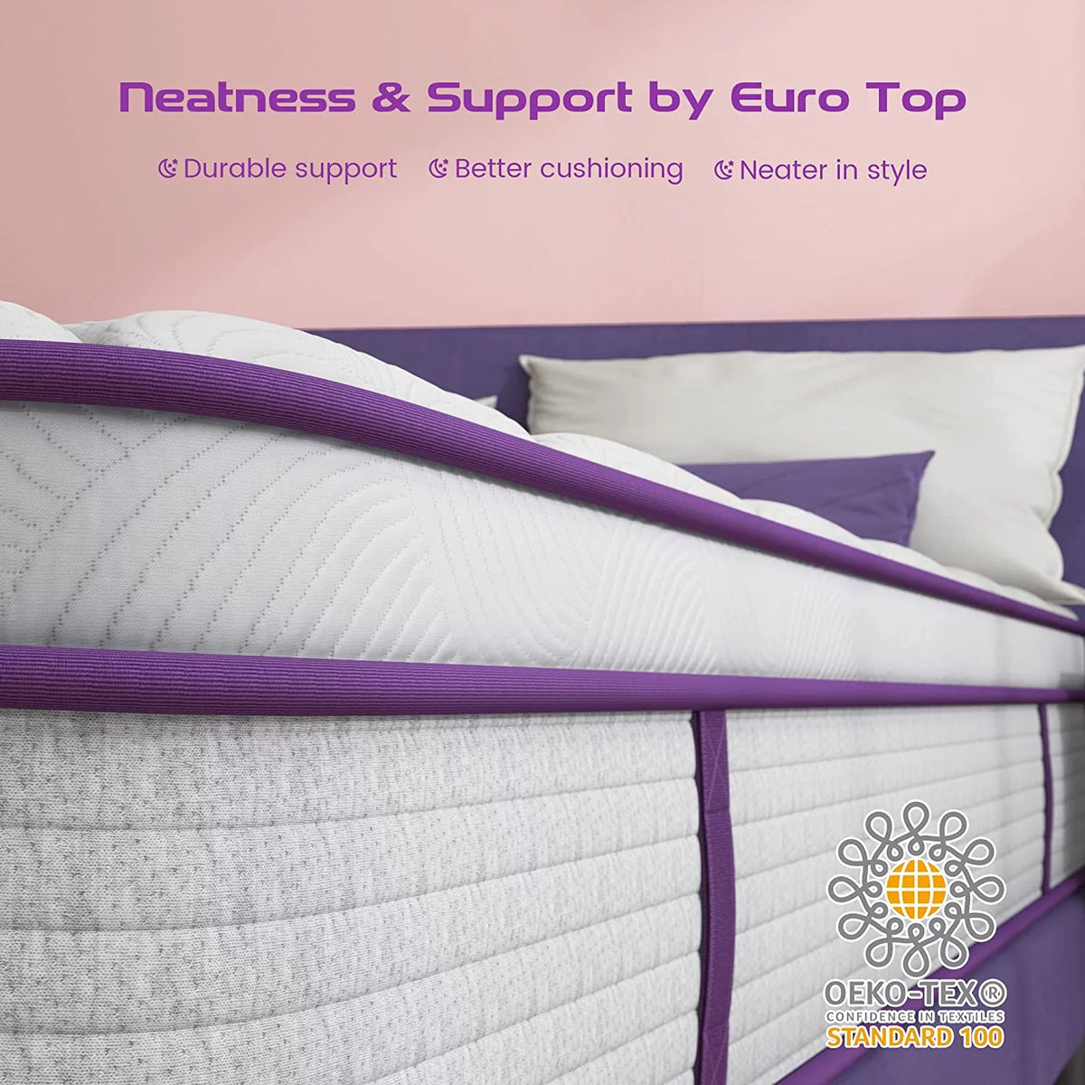 Queen Size 10 inch Memory Foam Hybrid Mattress K51604