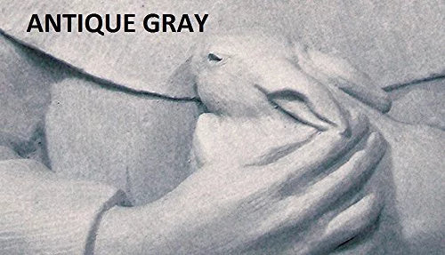 Antique Gray Cat Garden Statue U6754