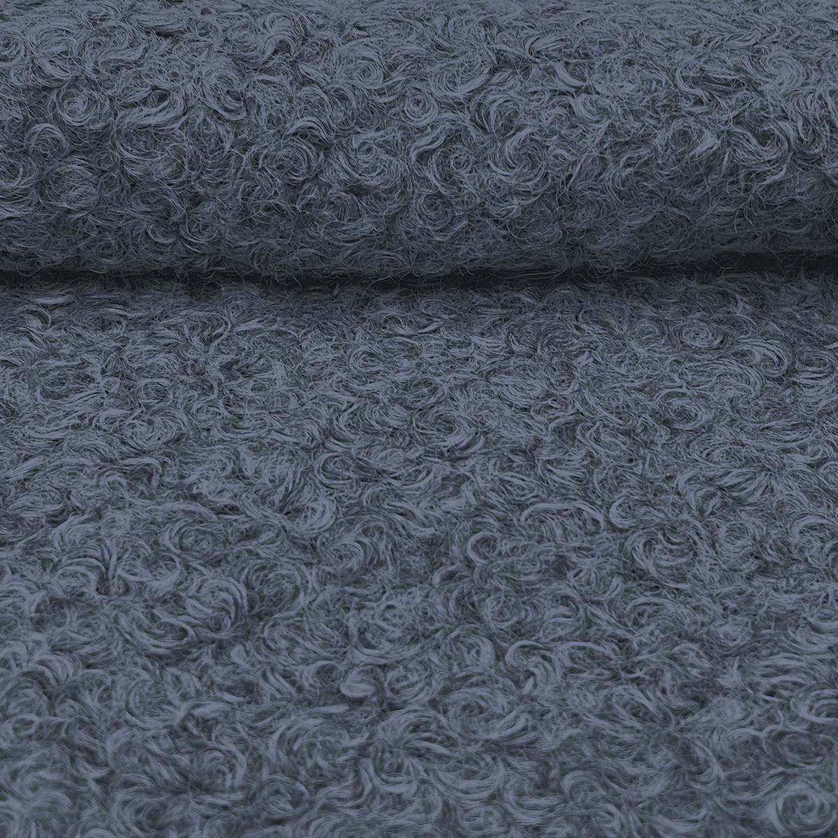 Blue Round Ottoman C744