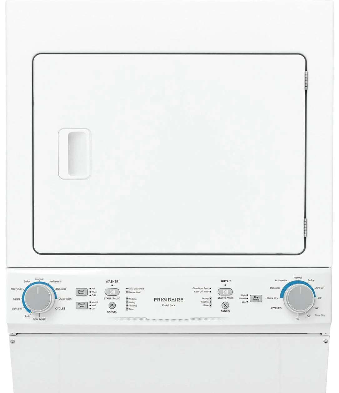 Electric Washer Dryer Laundry Center White F10155