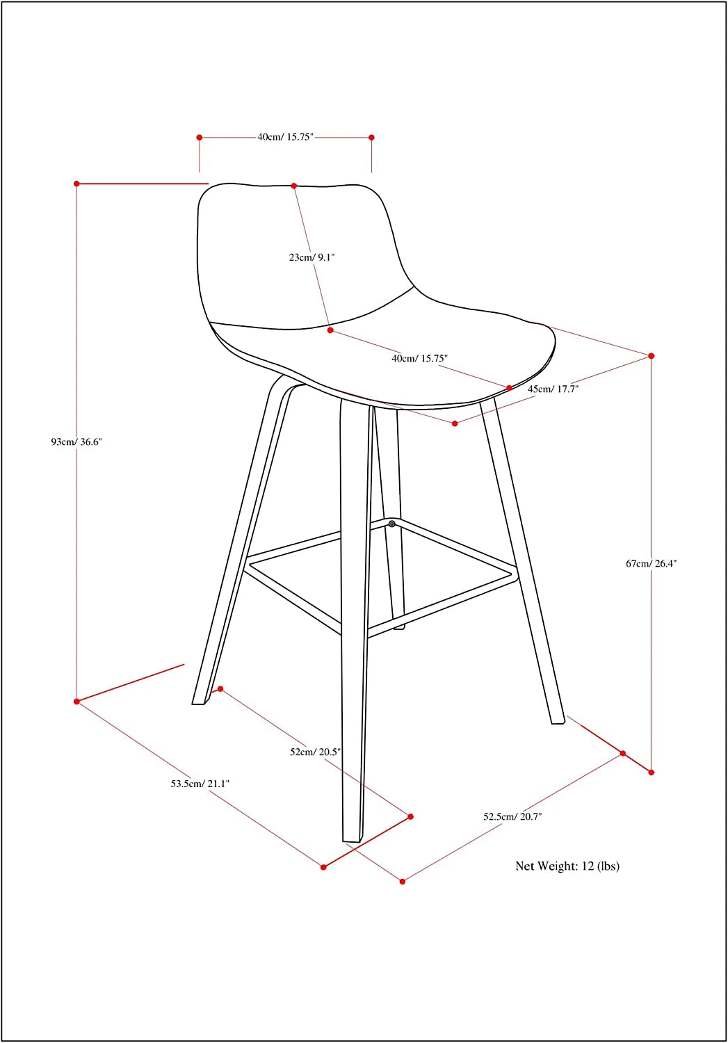 Bentwood Counter Height Stool Set Of 2 Light Wood W32198