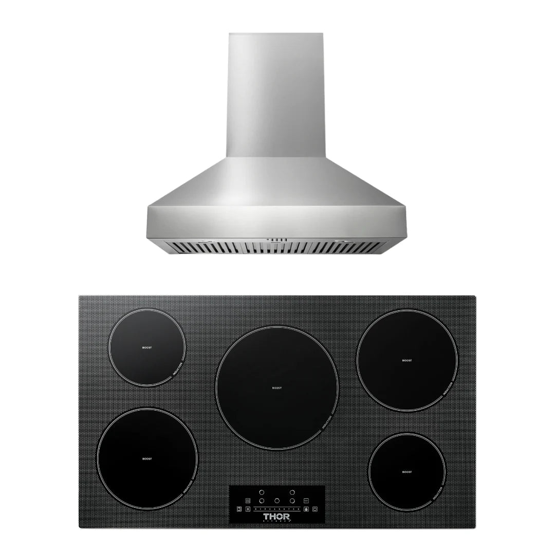 36 Induction Cooktop, Range Hood V357239