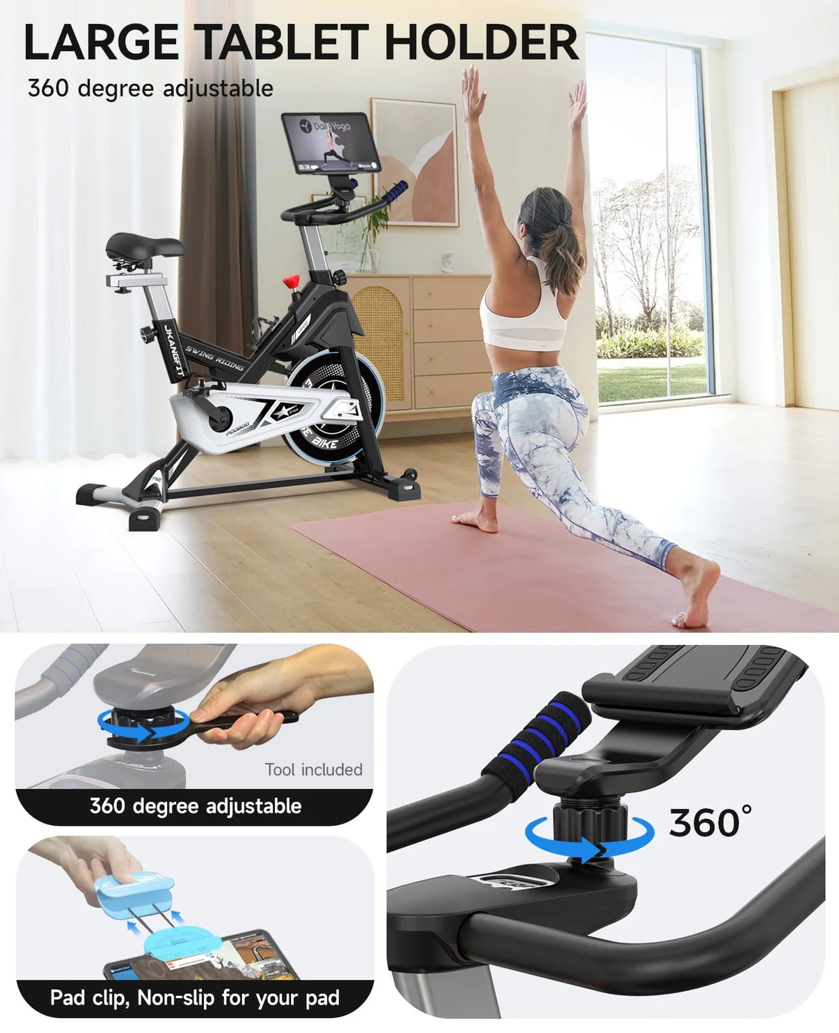 Magnetic Exercise Bike with Heavy-duty Flywheel T3579