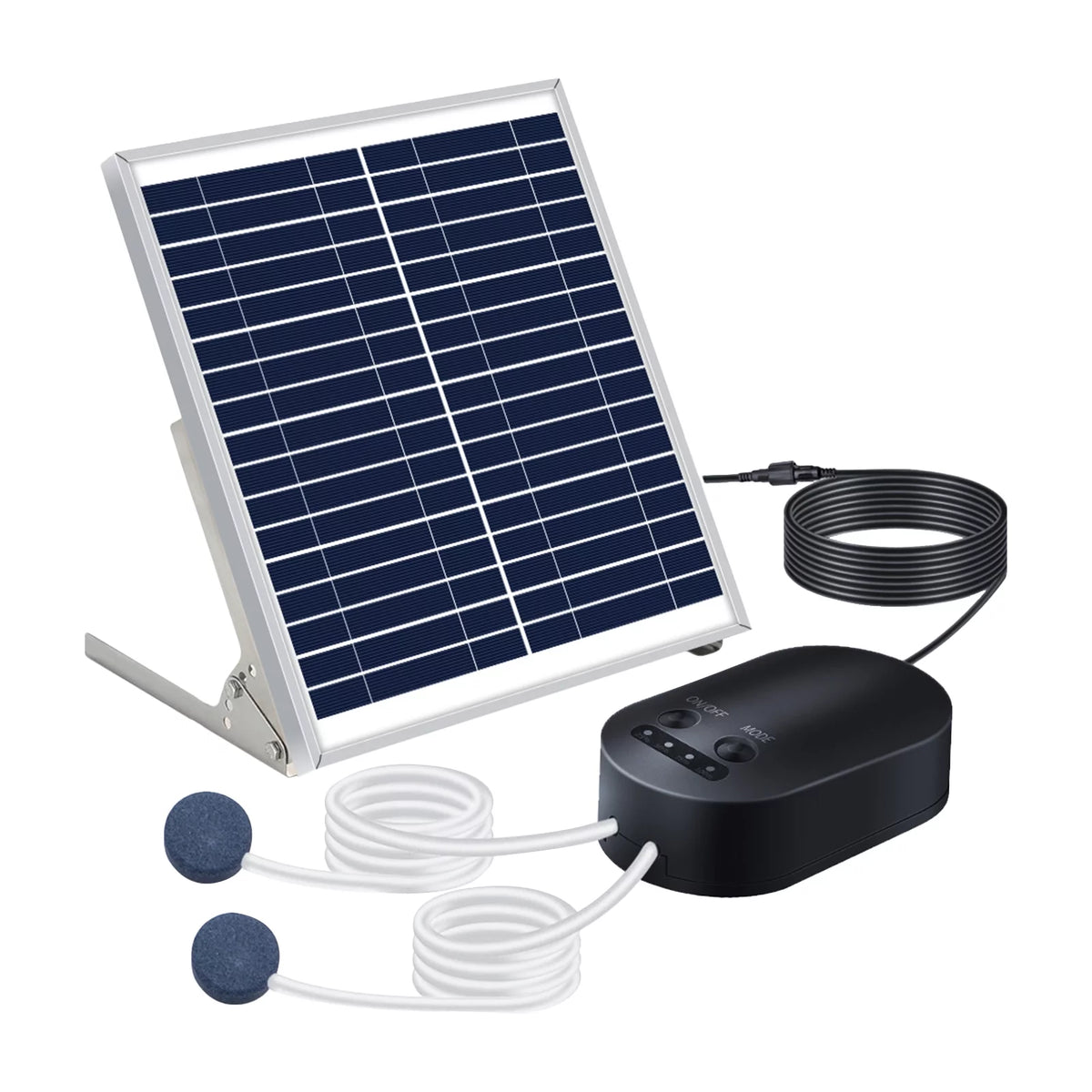 10W Solar Pump Aquarium Aerator with Air Stone Bracket K16234
