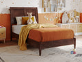 Twin Solid Wood Sleigh Platform Bed M18100