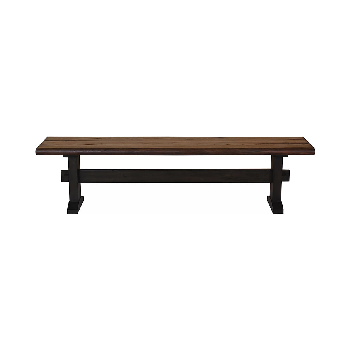 Natural Honey and Espresso Trestle Bench G1239