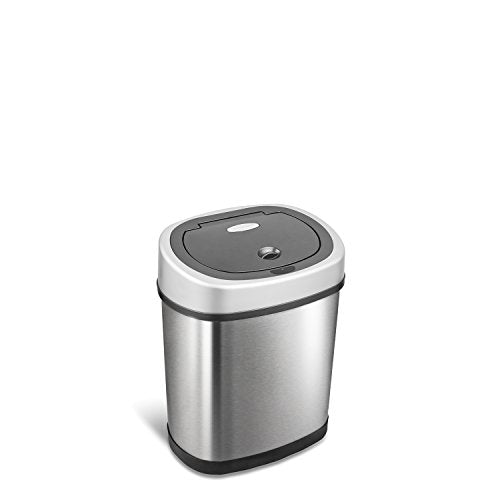 Automatic Touchless Infrared Motion Sensor Trash Can Combo Set, 13 Gal & 2 Gal Stainless Steel Y804227