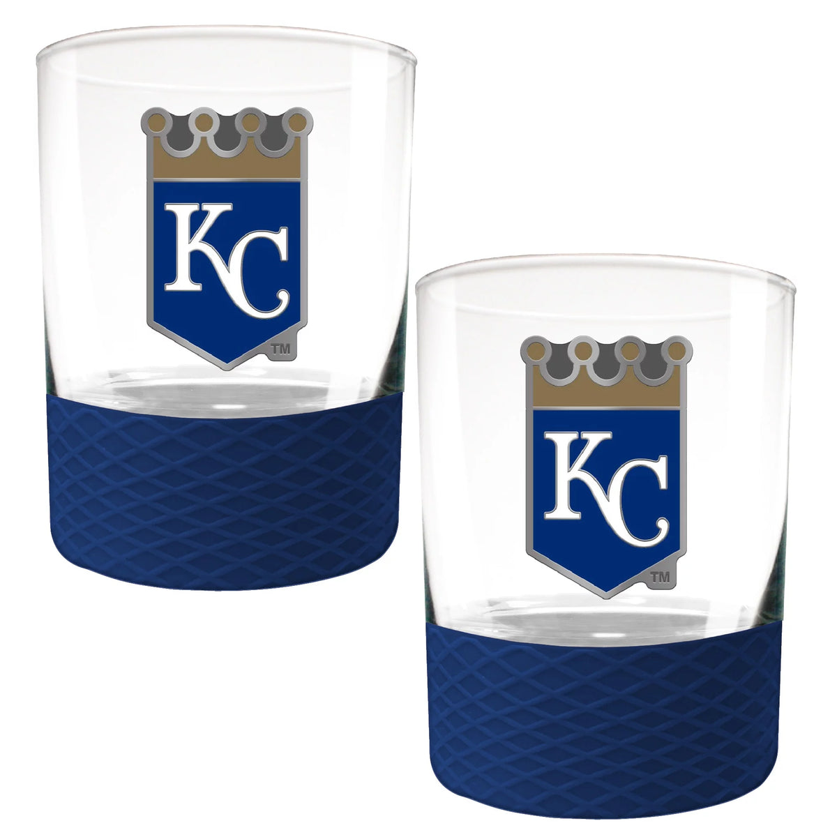14oz. Rocks Glass Set with Silicone Grip W77918