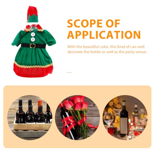 Christmas Wine Bottle Covers with Hats P97336