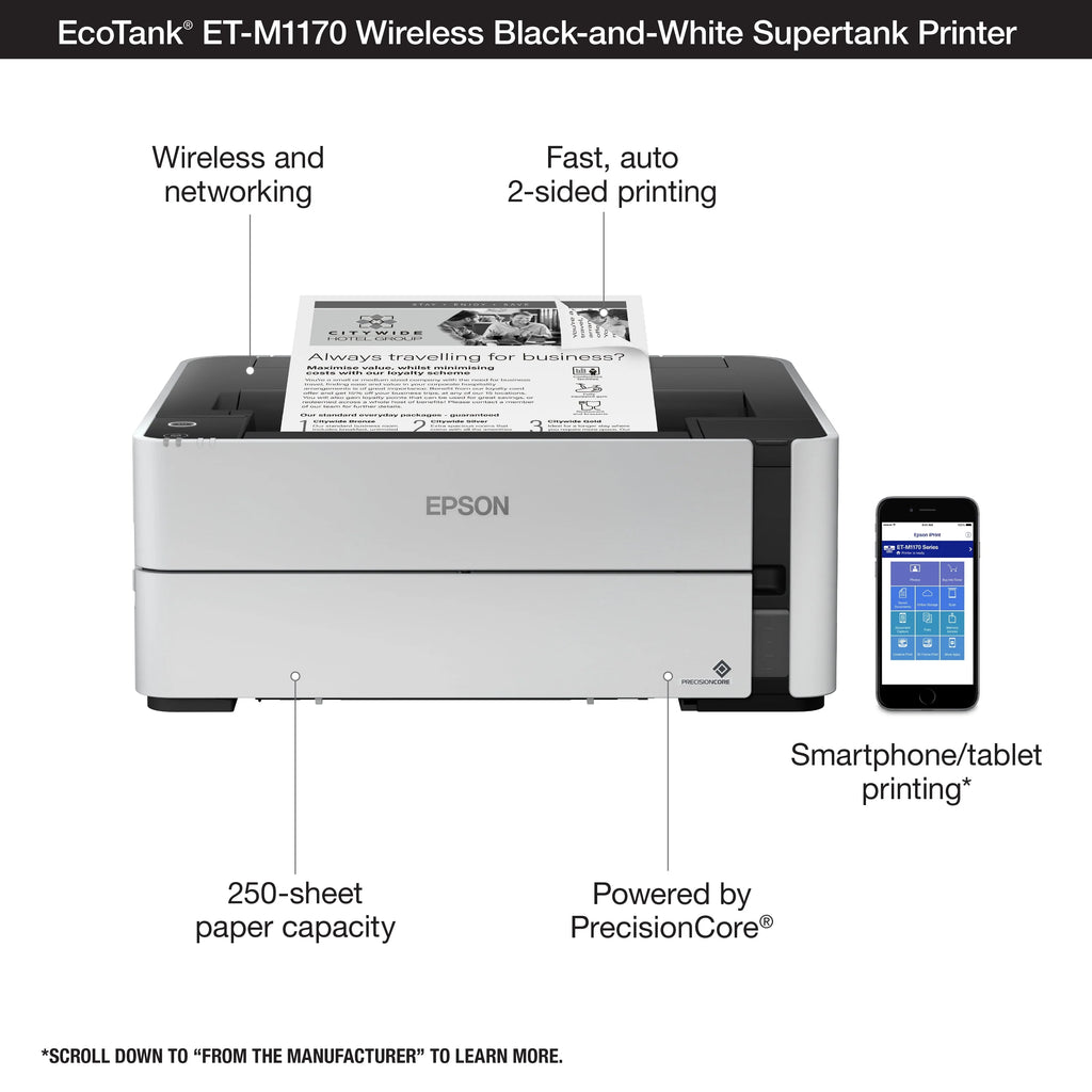 Wireless Monochrome Supertank Printer Q487