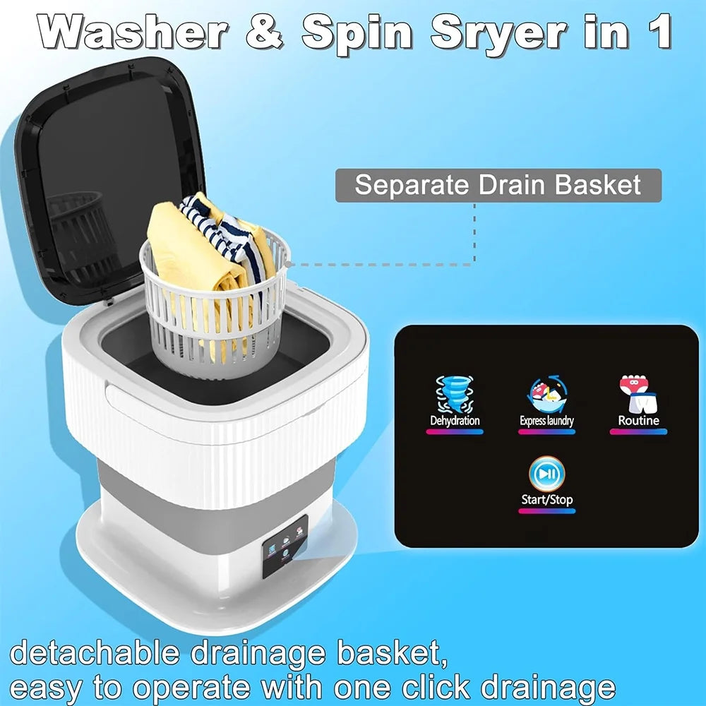10L Foldable Portable Washing Machine X873453