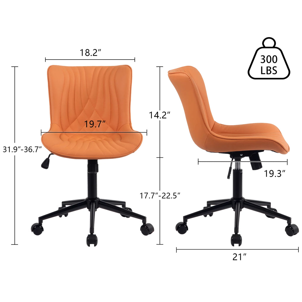 Camel Adjustable Rocking PU Office Chair with Wheels M6067