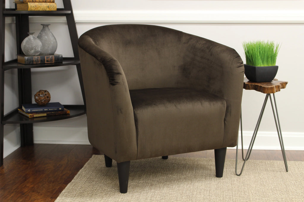 Dove Gray Microfiber Accent Chair C45527