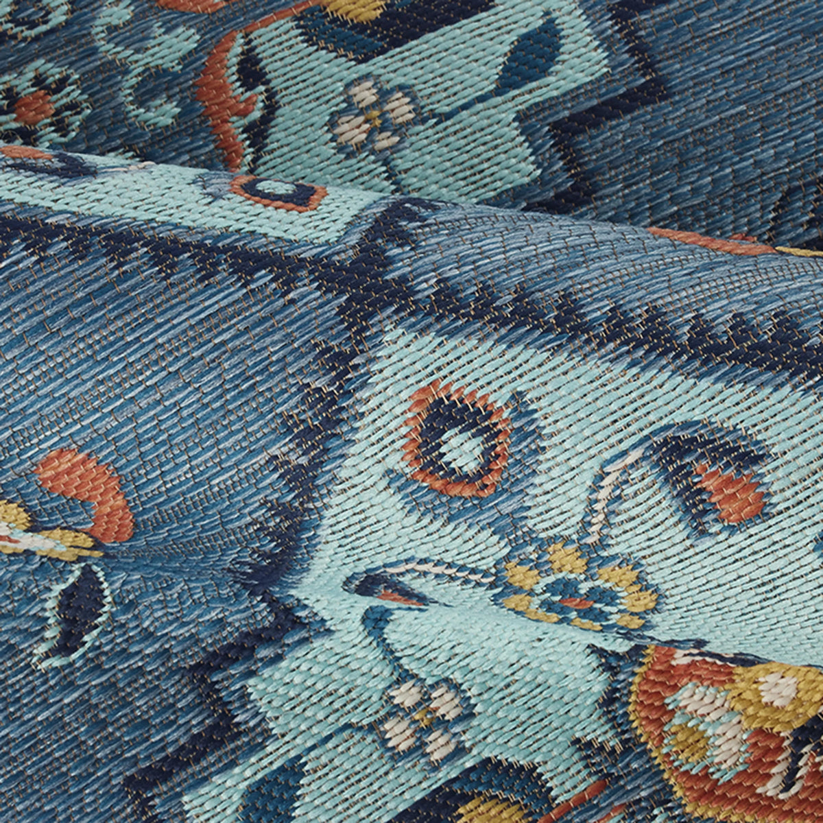 Indigo Blue 7' x 10' Outdoor Rug U66328