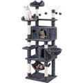 67" Multi-Level Cat Tree Tower with 2 Condos & Hammock Basket P547768