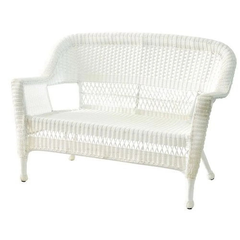 Espresso Wicker Patio Love Seat P15645