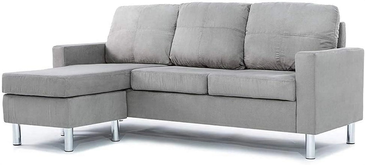 Modern Sectional Sofa Gray Z127