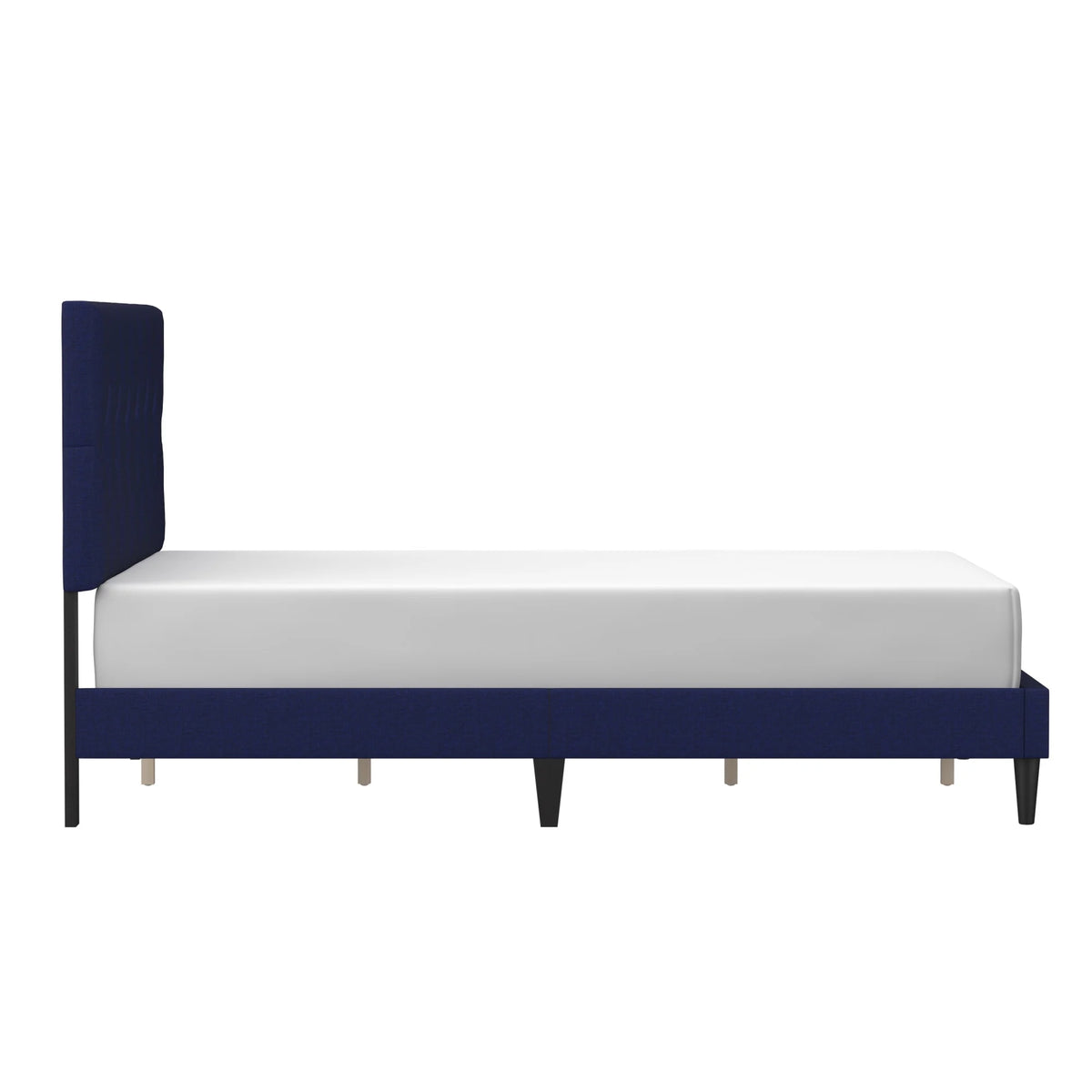 Gray Diamond Tufted Upholstered Queen Platform Bed J4598
