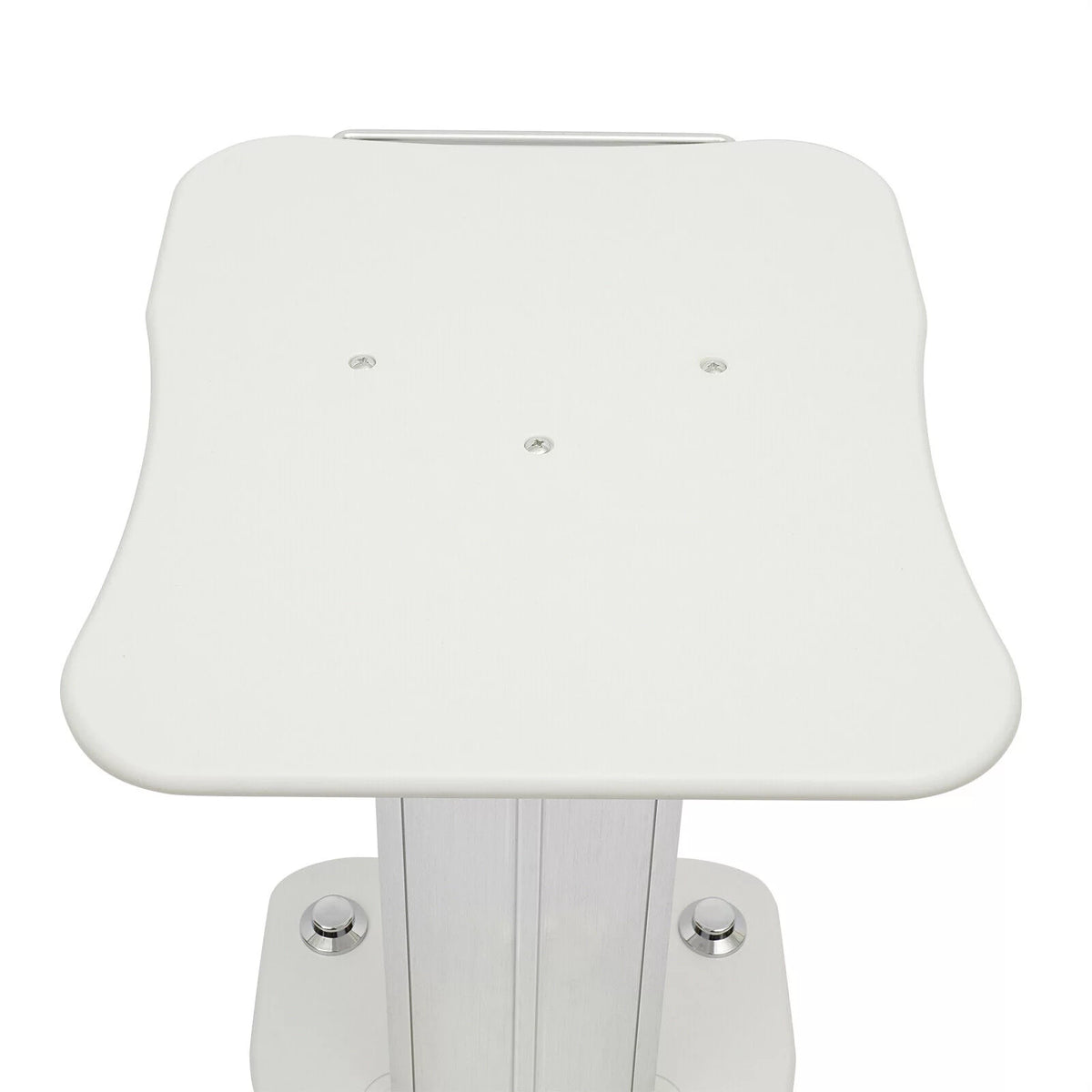 Rolling Trolley Cart Beauty Machine Stand, 4 Wheels Hair Salon Alluminum Alloy White Beauty Cart G365