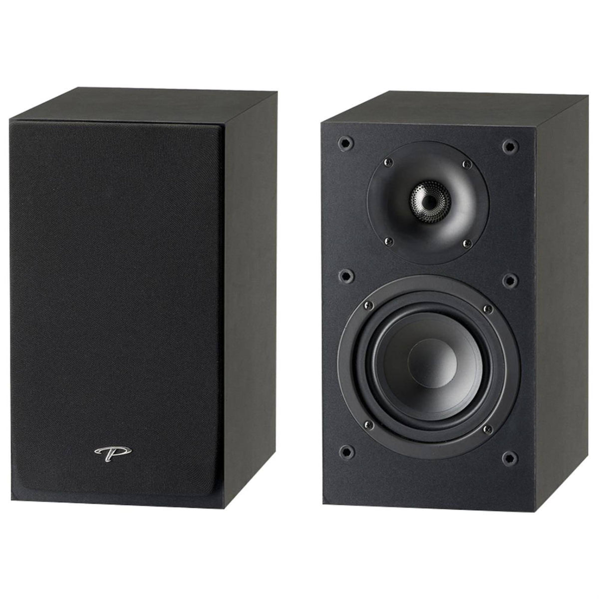 Matte Black Bookshelf Speakers (Pair) J446