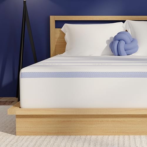 Gel Memory Foam Mattress, 12-Inch Queen White I546685