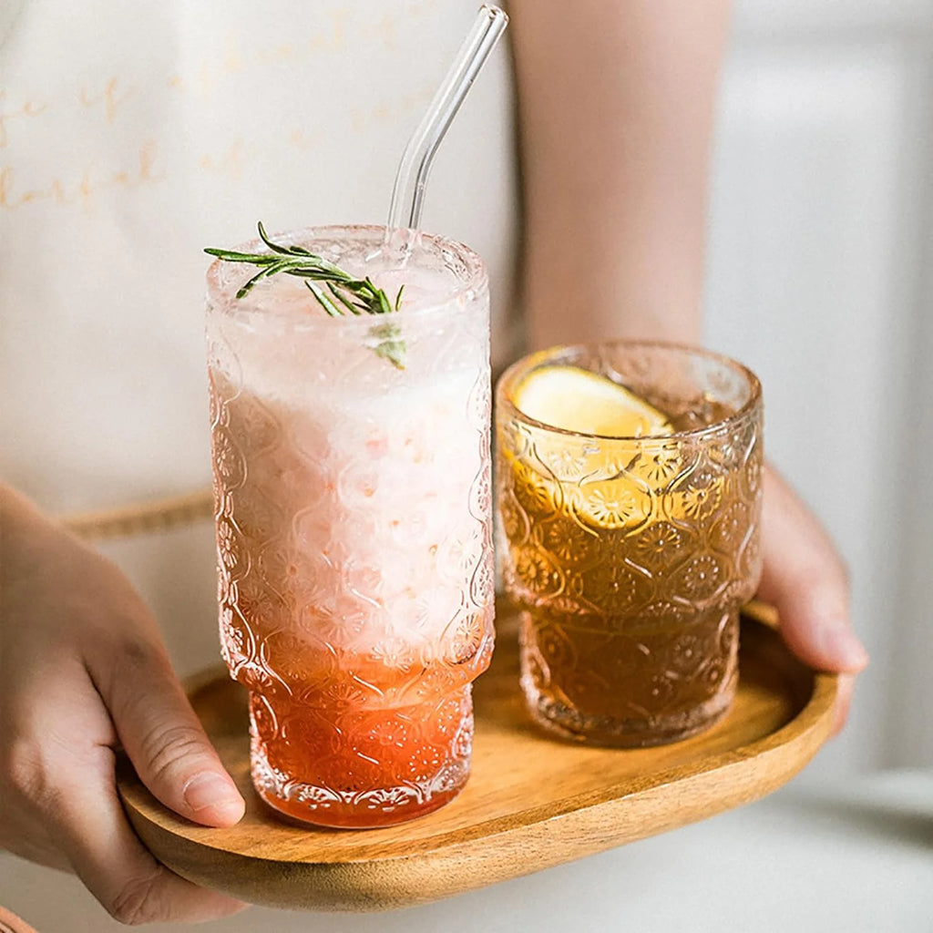 Set of 4 Small Transparent Glass Cups 190ml R64562