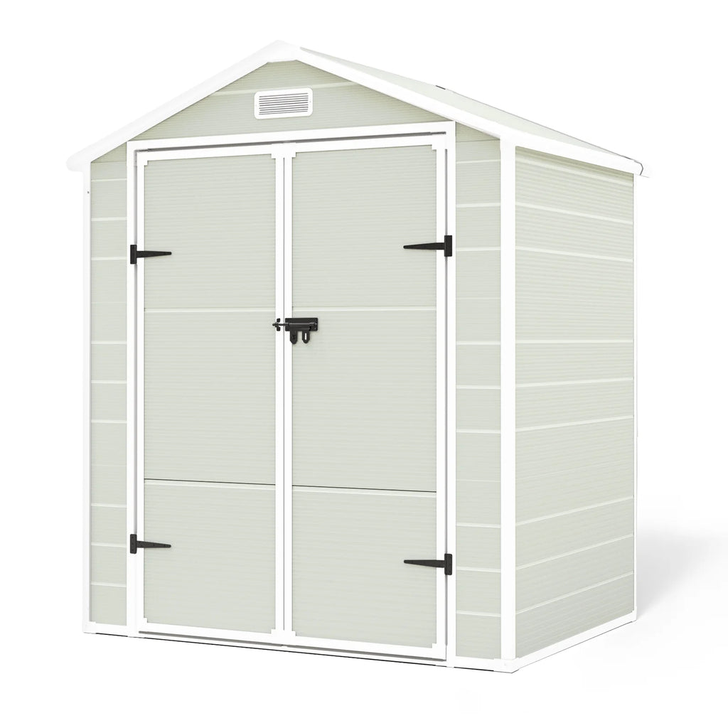 6x4.5 FT Resin Outdoor Storage Shed with Lockable Door E912