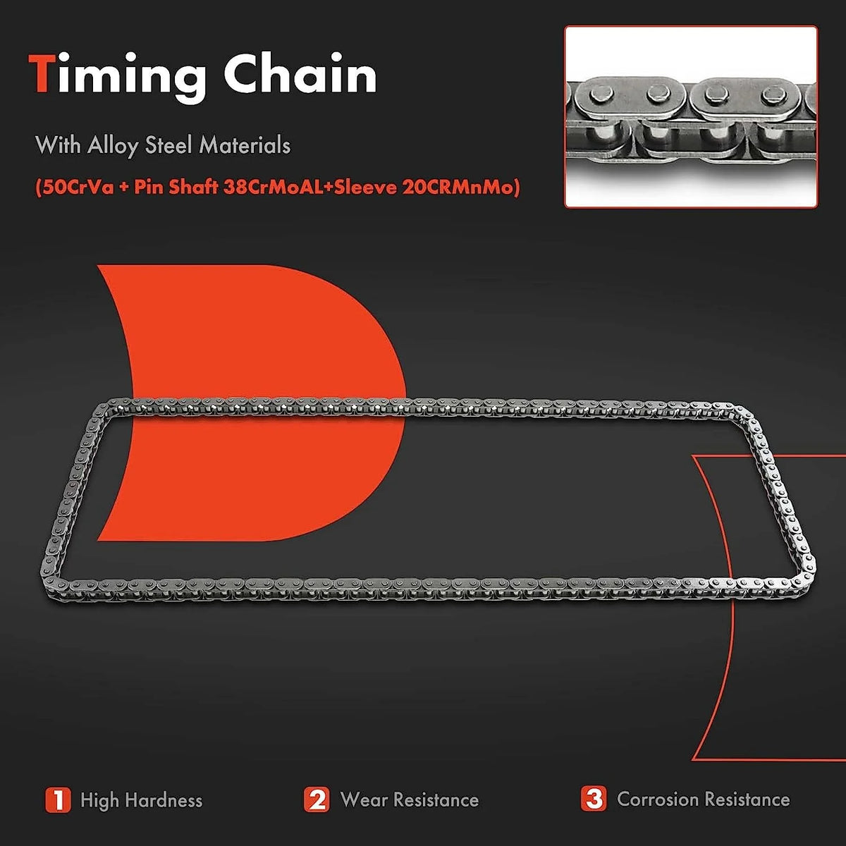 Engine Timing Chain Kit with Tensioner F3537