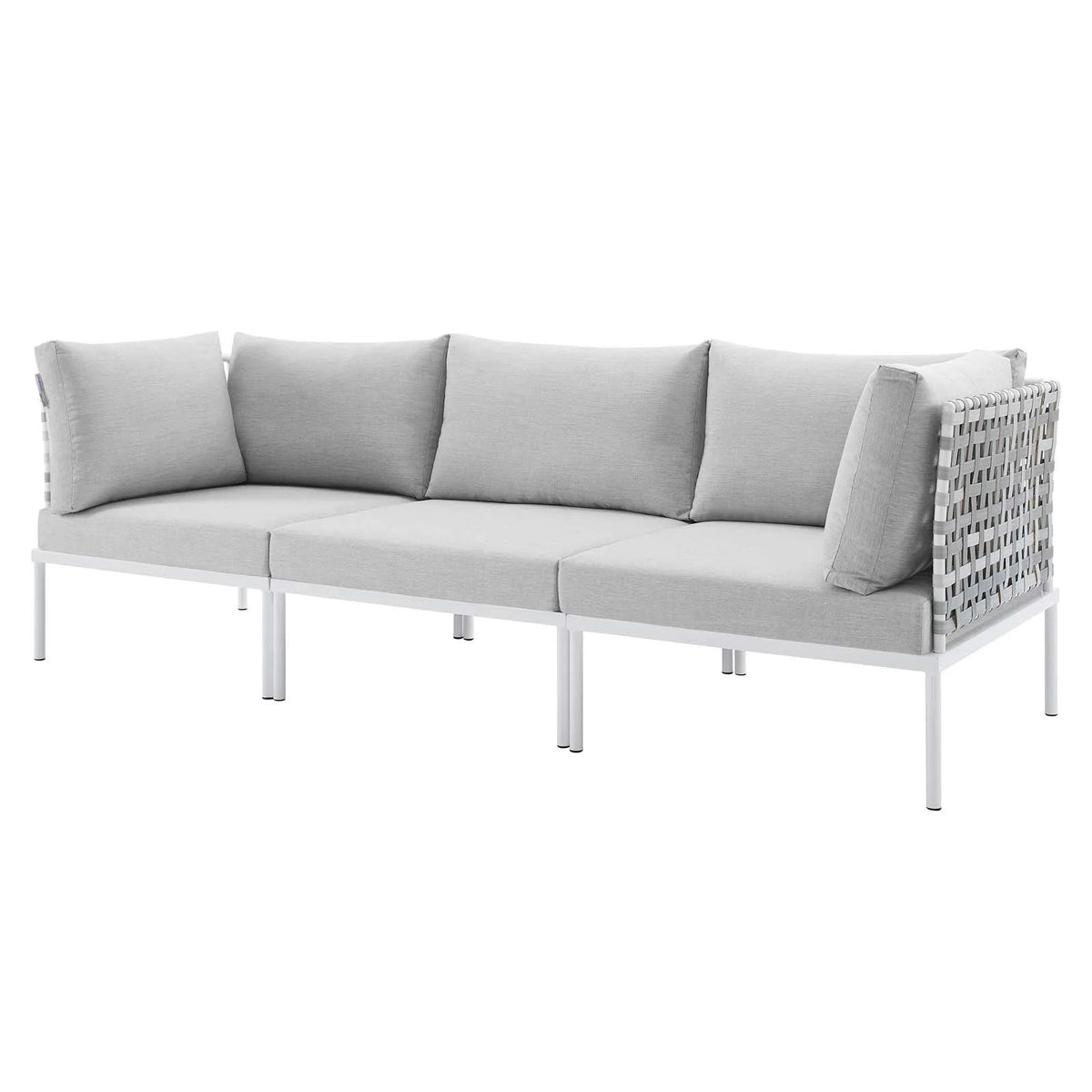 Grey Aluminum Outdoor Sofa A37665