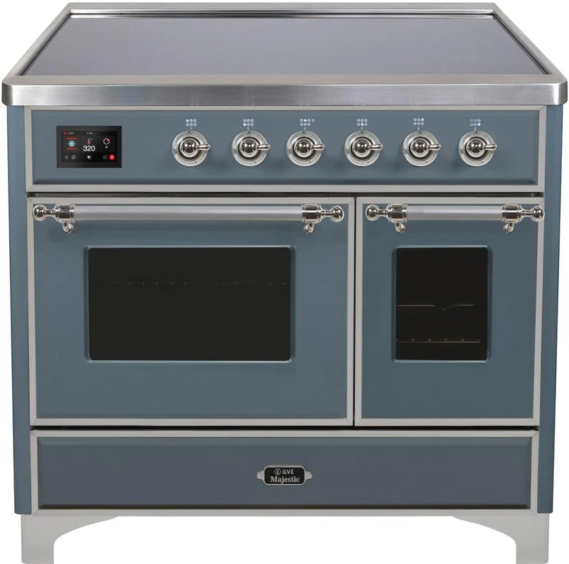 Blue Grey Induction Range with Electric Oven H626